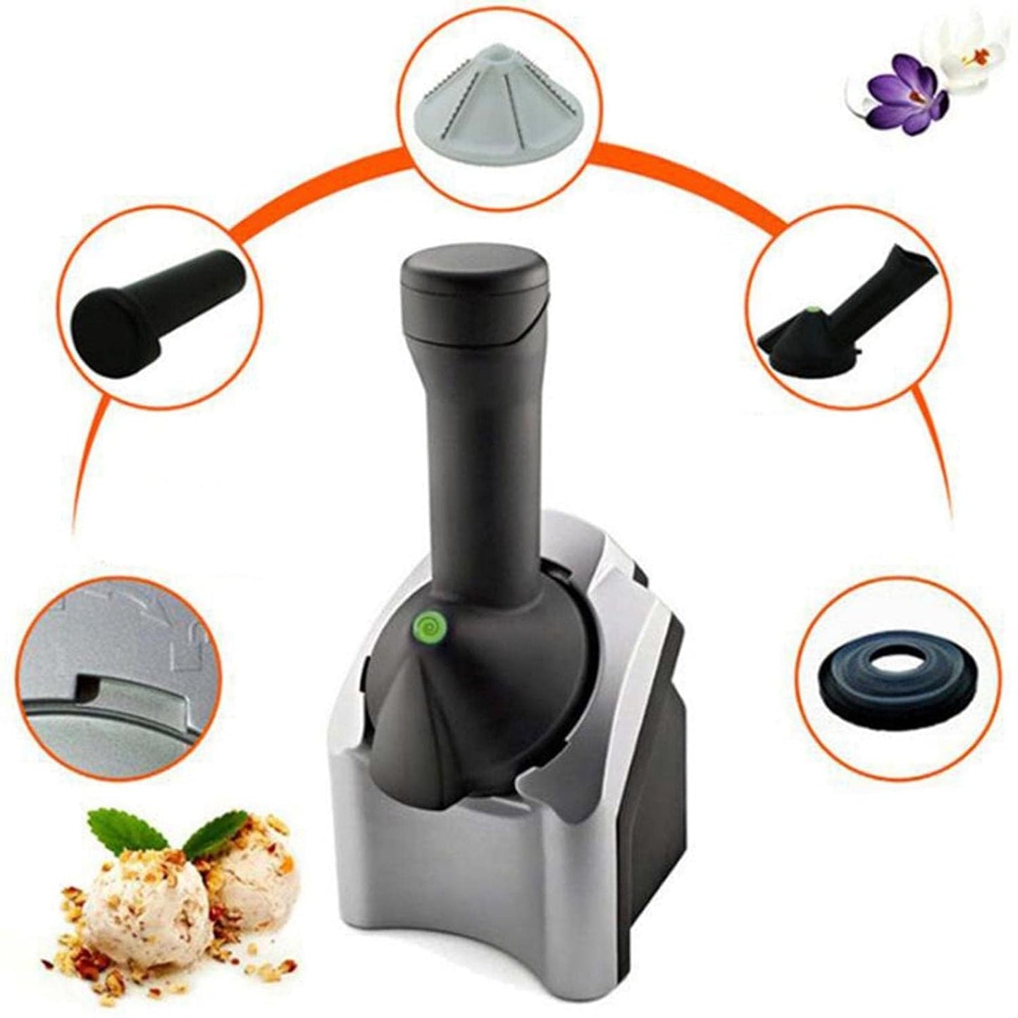 Frozen Fruit Dessert Maker – Electric Ice Cream Machine
