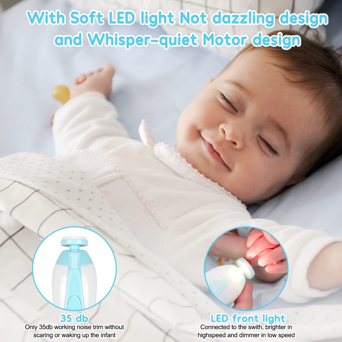 Electric Baby Nail Trimmer | Safe & Painless Grooming