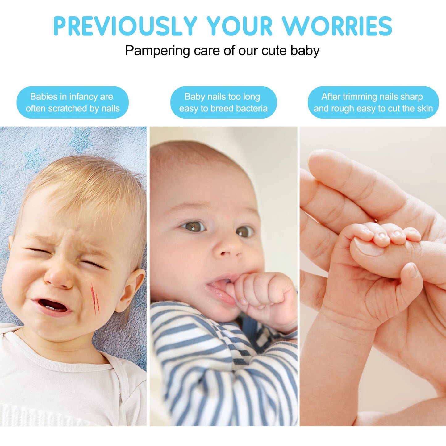 Electric Baby Nail Trimmer | Safe & Painless Grooming