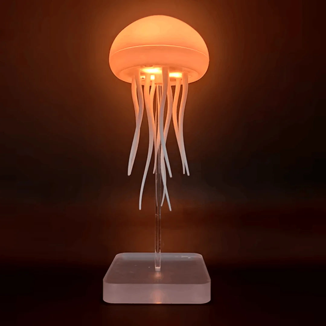 LED Jellyfish Lamp - Cute Night Light With Moving Legs, Speaker, and Floating Design