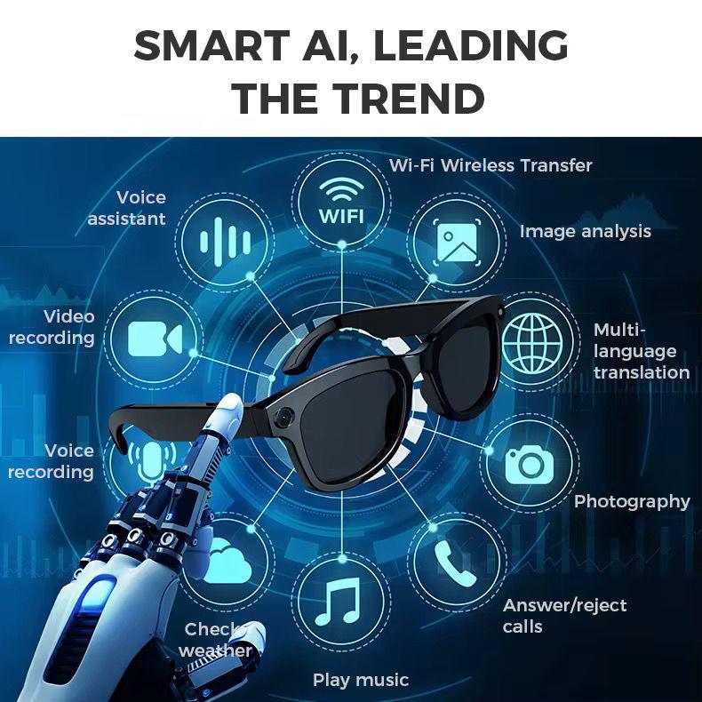 VisionX™ AI Smart Glasses – Real-Time Assistance & Style