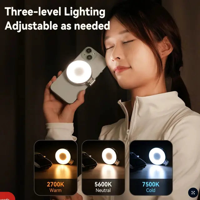 Telesin C03 Magnetic Selfie Ring Light S5-BGD-01