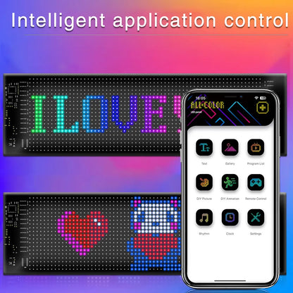 LED Display Screen for Car Taxi – Soft Screen, 92×374mm