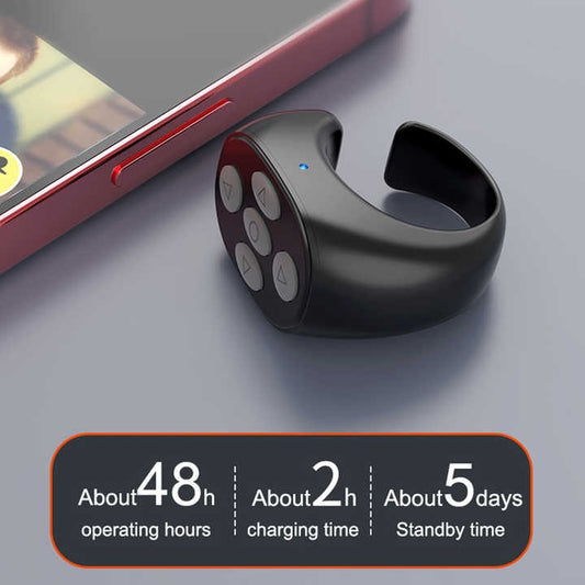 Smart Bluetooth Ring Remote – Wireless Control for Phone & Media