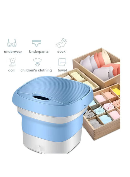 Mini Folding Portable Washing Machine – Travel & Small Laundry Solution