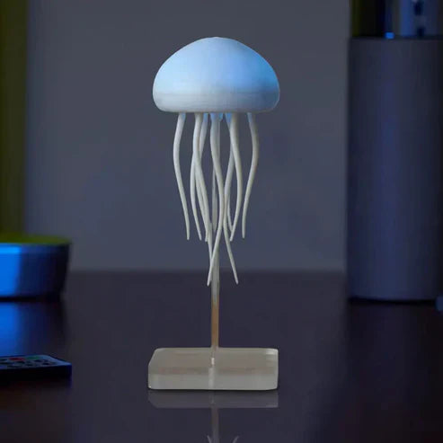 LED Jellyfish Lamp - Cute Night Light With Moving Legs, Speaker, and Floating Design