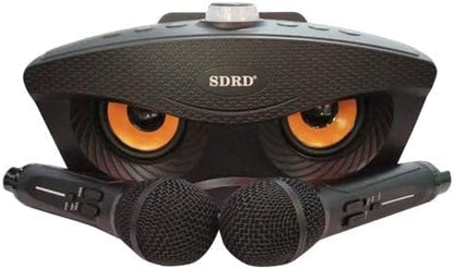 Wireless Bluetooth Speaker With 2-Piece Mic Rechargeable Portable Speaker