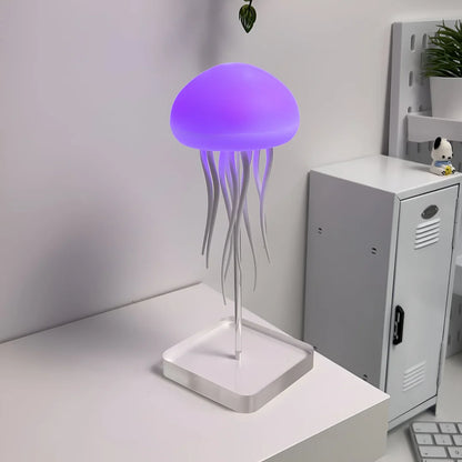 LED Jellyfish Lamp - Cute Night Light With Moving Legs, Speaker, and Floating Design
